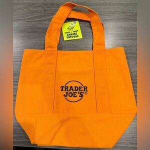 Trader Joe's Purple Canvas mini Tote Bag
